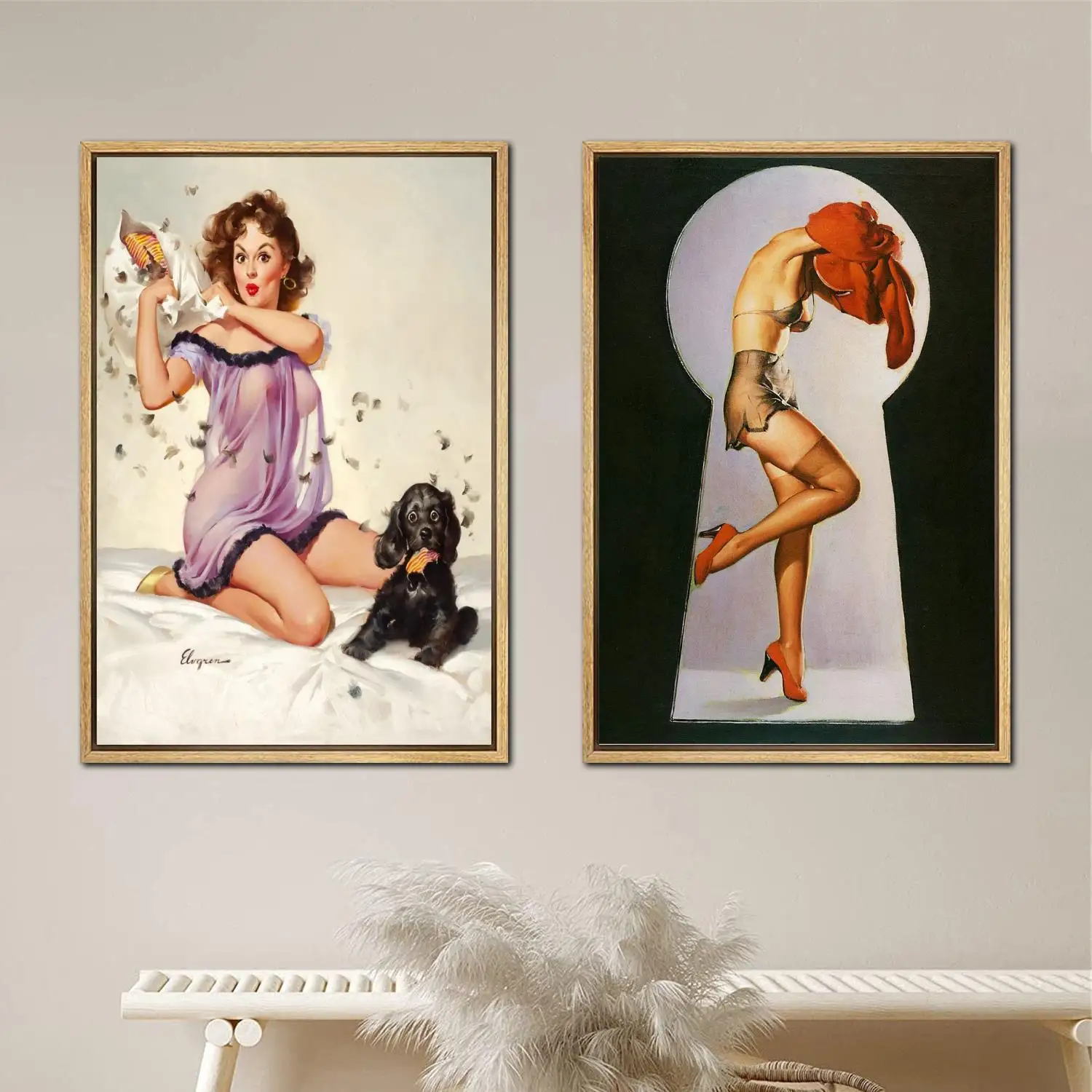 gil elvgren Poster Painting 24x36 Wall Art Canvas Posters room decor Modern Family bedroom Decoration Art wall decor