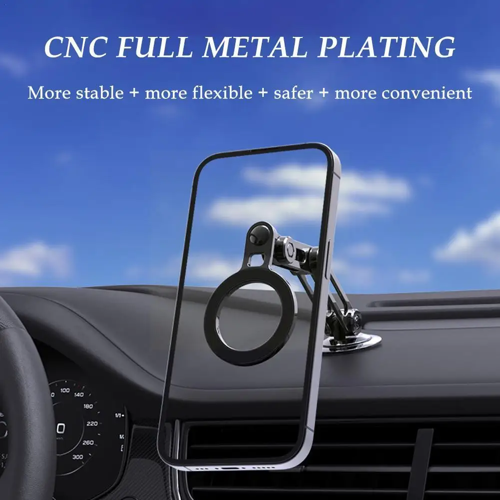 

Универсальный портативный складной магнитный автомобильный держатель для телефона с поворотом на 360 °, автомобильный выдвижной зажим для телефона для Iphone Sa F8X1