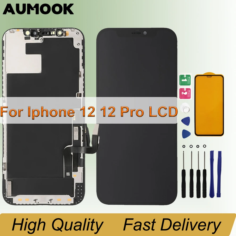

Incell For iPhone 12 Pro /12 LCD Display Solve Screen Pop Up 3D Touch Screen Digitizer Replacement Assembly Part