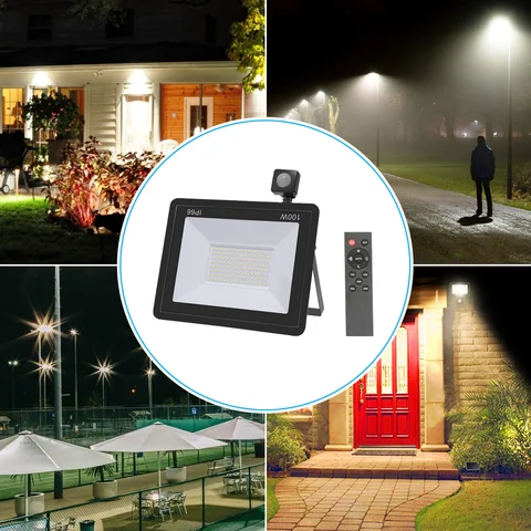 YEMEKE PIR датчик движения LED прожектор 10-100 Вт белый