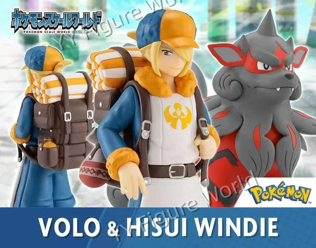 Фото В наличии: Оригинальные фигурки Bandai Scale World POKEMON из региона Хисуи, Воло Арканин, аниме-игрушки, коллекционные модели, украшения. №2