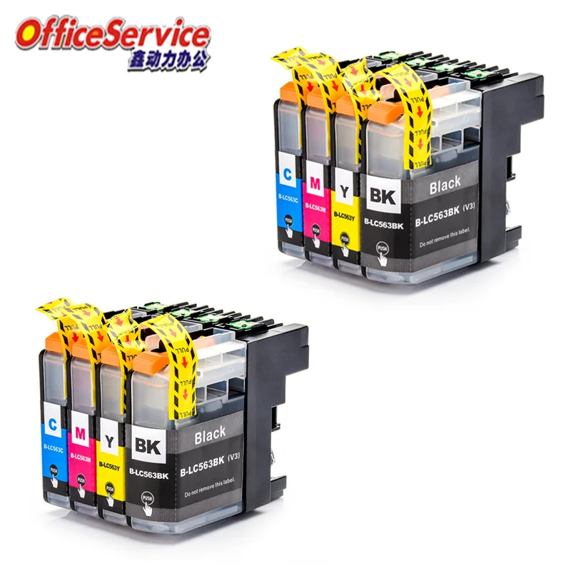 

LC563 Ink Cartridge Compatible For Brother MFC-J2310 MFC-J2510 MFC-J3520 MFC-J3720 inkjet printer