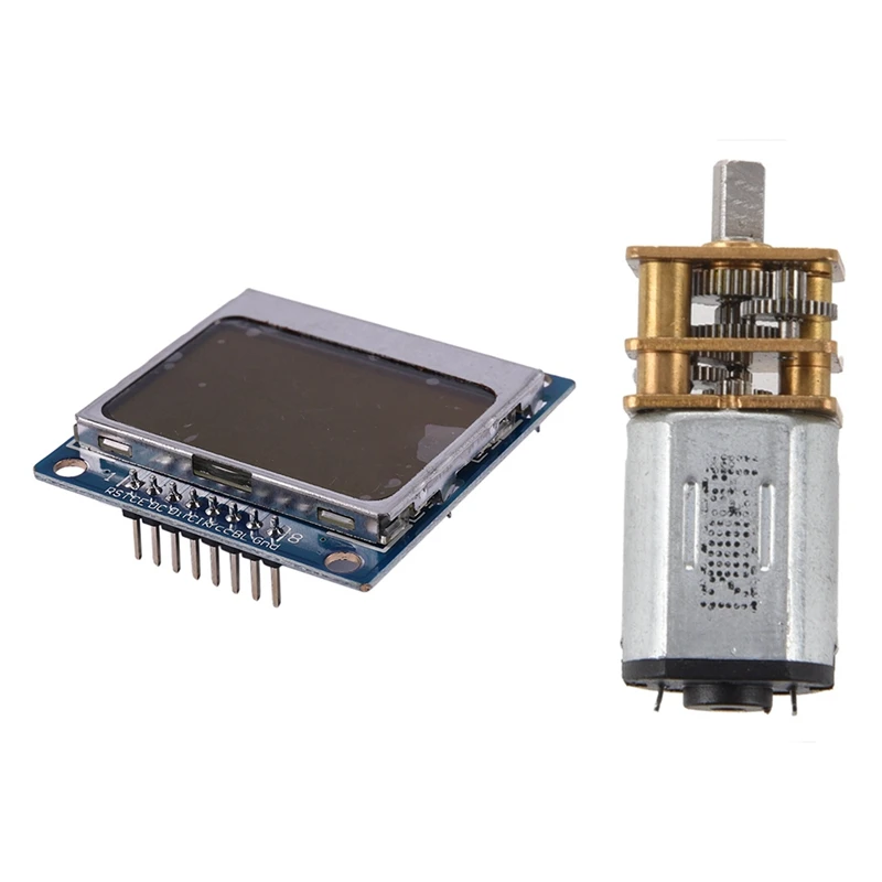 

1 Pcs Short Shaft Torque Reducer Speed Transmission Engine & 1 Pcs Smart Electronics Lcd Module Display Monitor Adapter