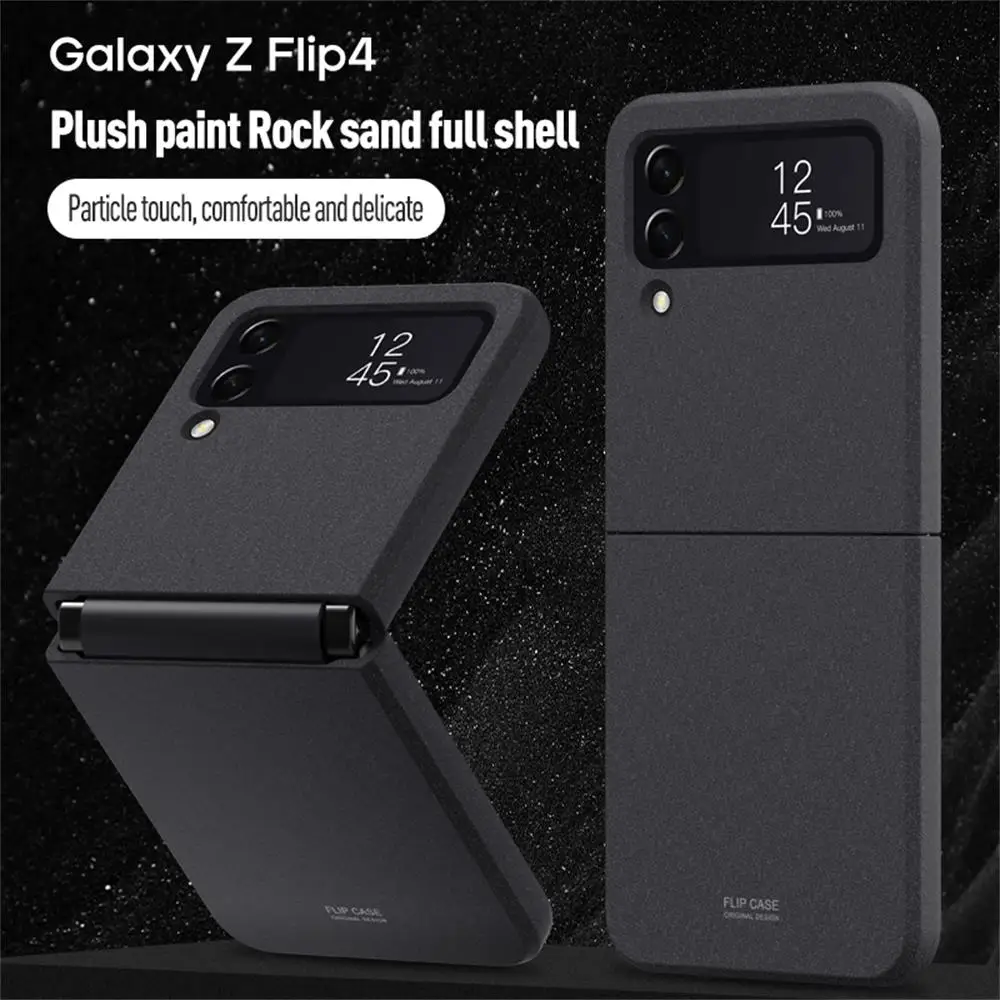 Najtaniej Do Samsung Galaxy Z Flip 4 3 ZFlip4 Case Luksusowy Matowy Matowy Składany Zawias All-inclusive Odporna Na Wstrząsy Ochrona Twarda Tylna Okładka