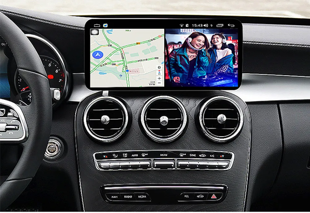 

For Mercedes BENZ C/E/ML/B CLASS C200L/GLK/GLK300 Android Car Multimedia Player Stereo Radio GPS Navigation Carplay 10.25" 12.3"