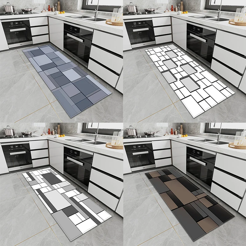 

Kitchen Mat Entrance Door Mat Bedroom Rug Corridor Bathroom Non-slip Flooring Living Room Pattern Rug Customizable