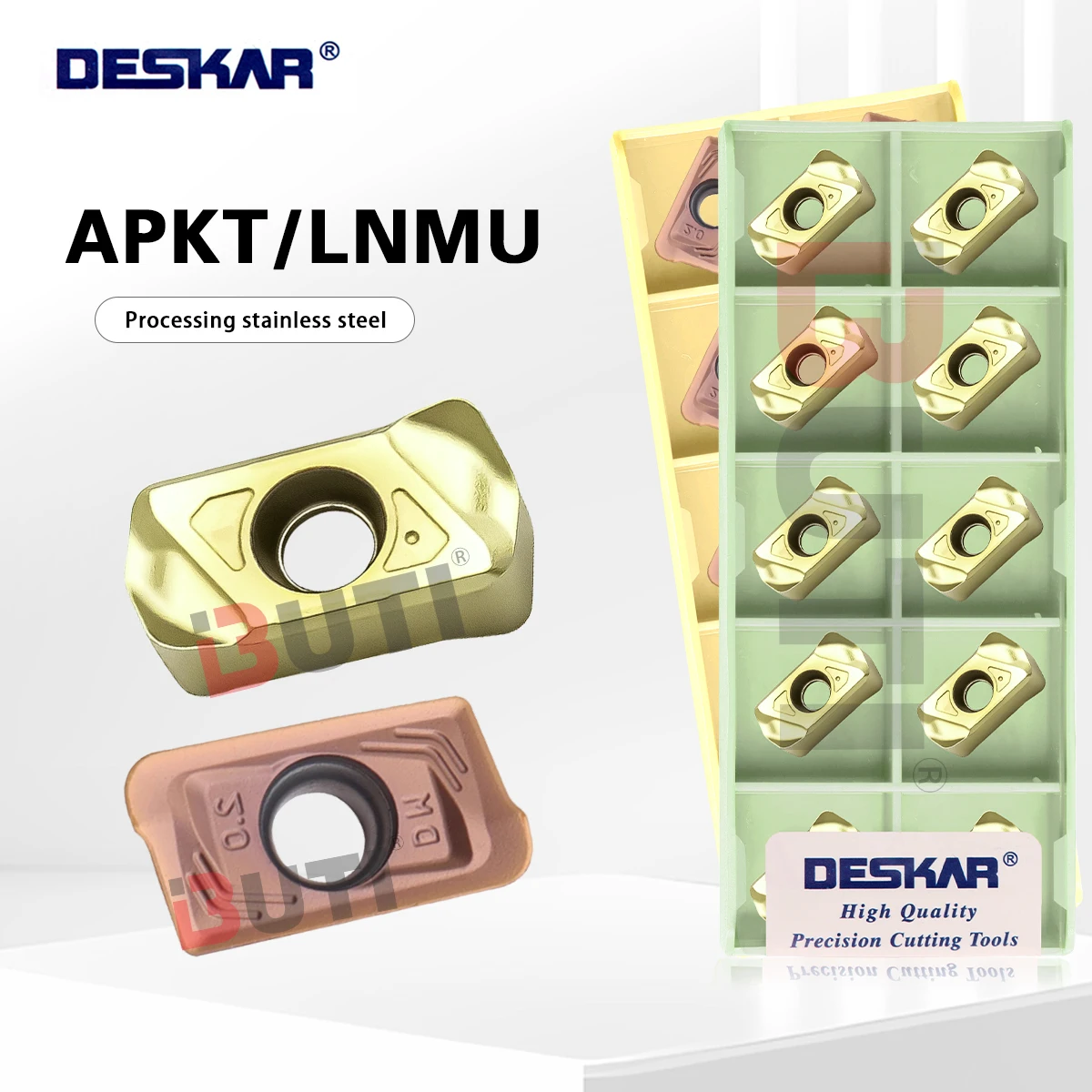 Фото DESKAR 100% APKT160420-DM LNMU0303ZER-MJ LF6018W LF6018J Токарный станок с ЧПУ Фрезерные лезвия Режущие инструменты Высокотемпературный титановый сплав №1