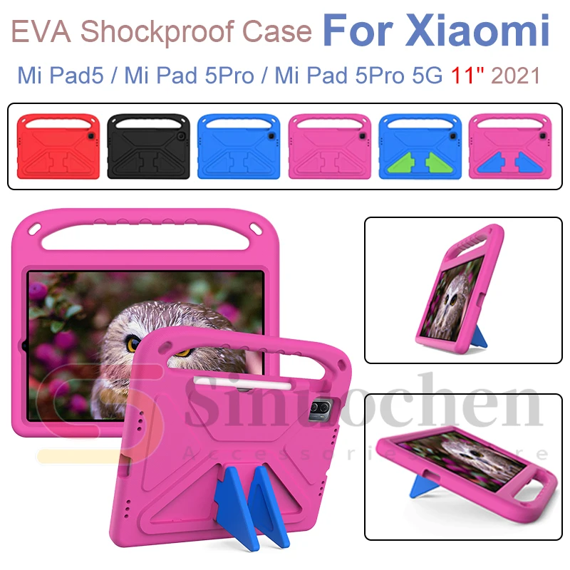 

Kids Safe Shockproof Stand Tablet Case Cover For Xiaomi Mi Pad 5 5Pro 5 Pro 5G 11inch EVA Portable Hand Holder