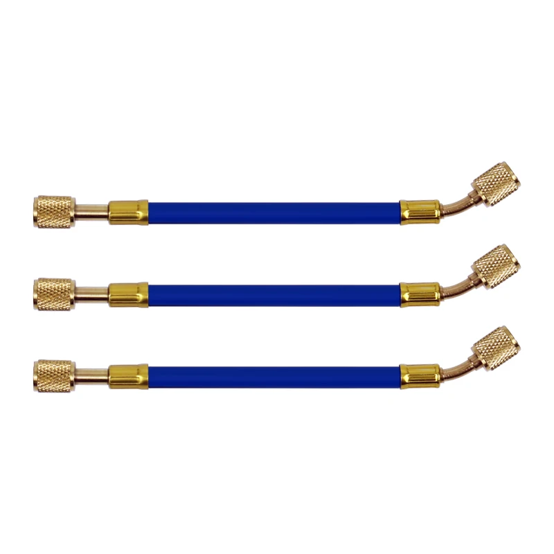 Шланг измерительный SAE R12 R22 R134a 1/4 дюйма со встроенным стопорным клапаном |