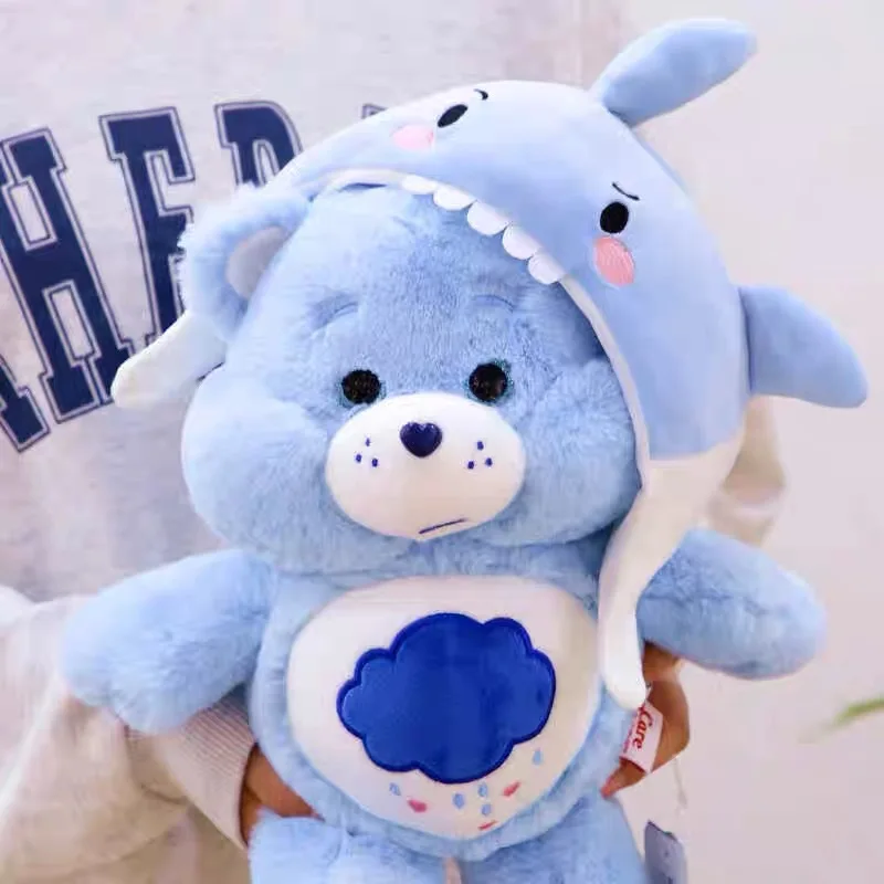 Фото Care Bears As Love-a-Lot Медведь с шляпой капибары Шляпа акулы Супер мягкая и приятная подходит для девочек и мальчиков №5