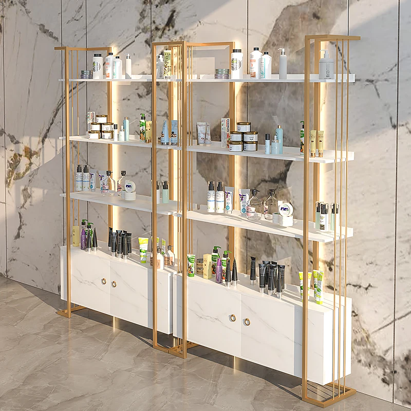Косметический витринный шкаф уход за кожей салон красоты Демонстрация продукта