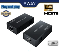 hdmi extender hdmi to cat5 cat6 video signal 1080p60hz full hd uncompressed transmit edid and poc function supported
