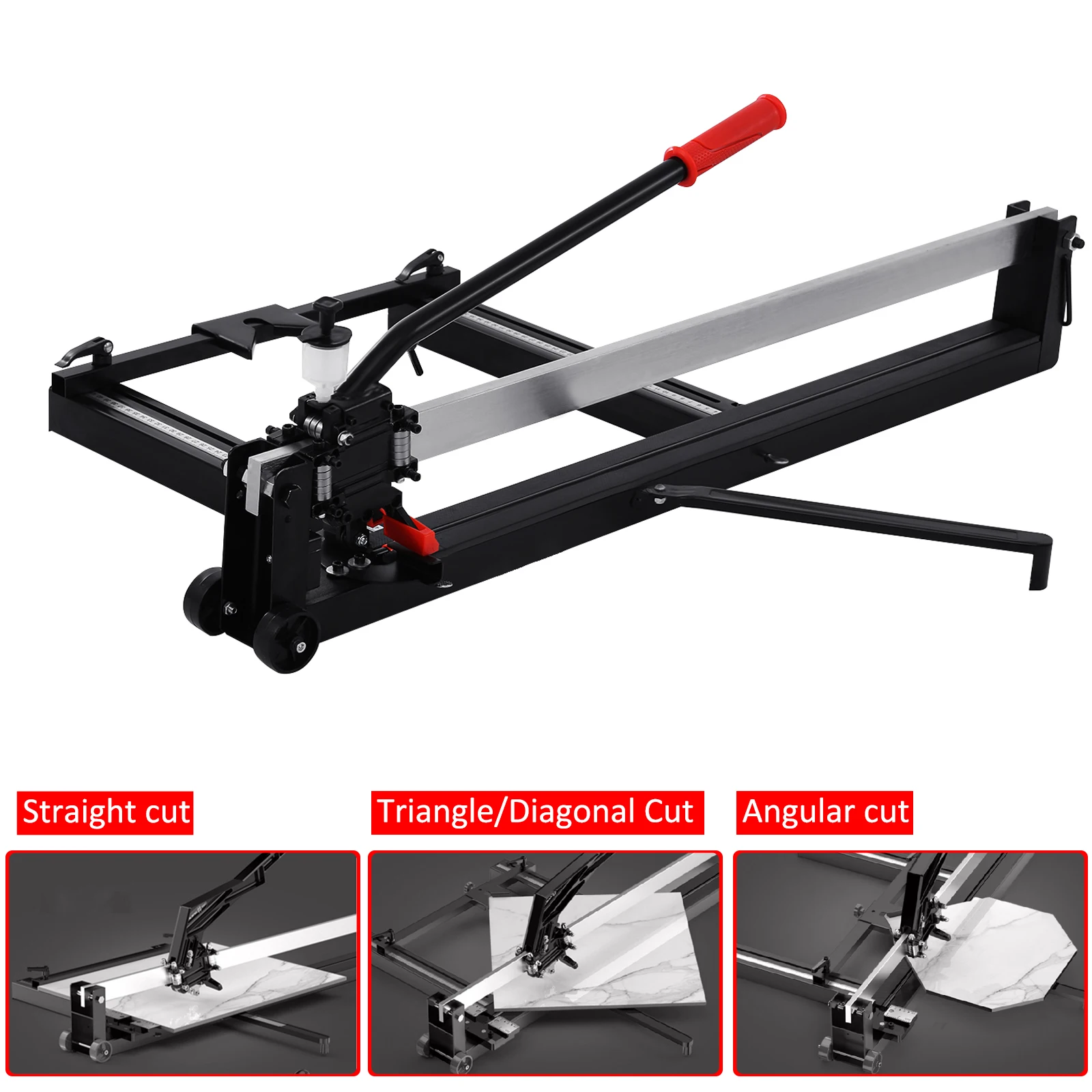 

Samger Manual Tile Cutter Professional Porcelain Glass Floor Cutting Machine Hand Tool Push Knife Adjustable Laser Guide 6-15mm