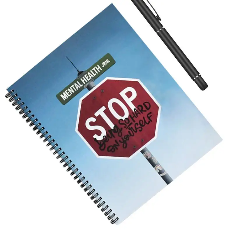 

Positive Mental Health Book Planner Advanced Elegant Diary Notebook To Improve Mental Health Gratitude Self-discipline Diary