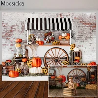 thanksgiving cake smash backdrop for kids 1st birthday photography background fall pumpkin flowers photo props studio booth