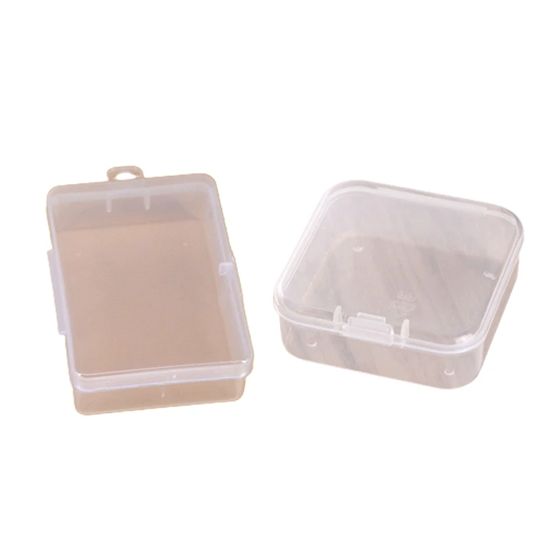 

Transparent Plastic Storage Box Clear Square Rectangular Organizer Containers