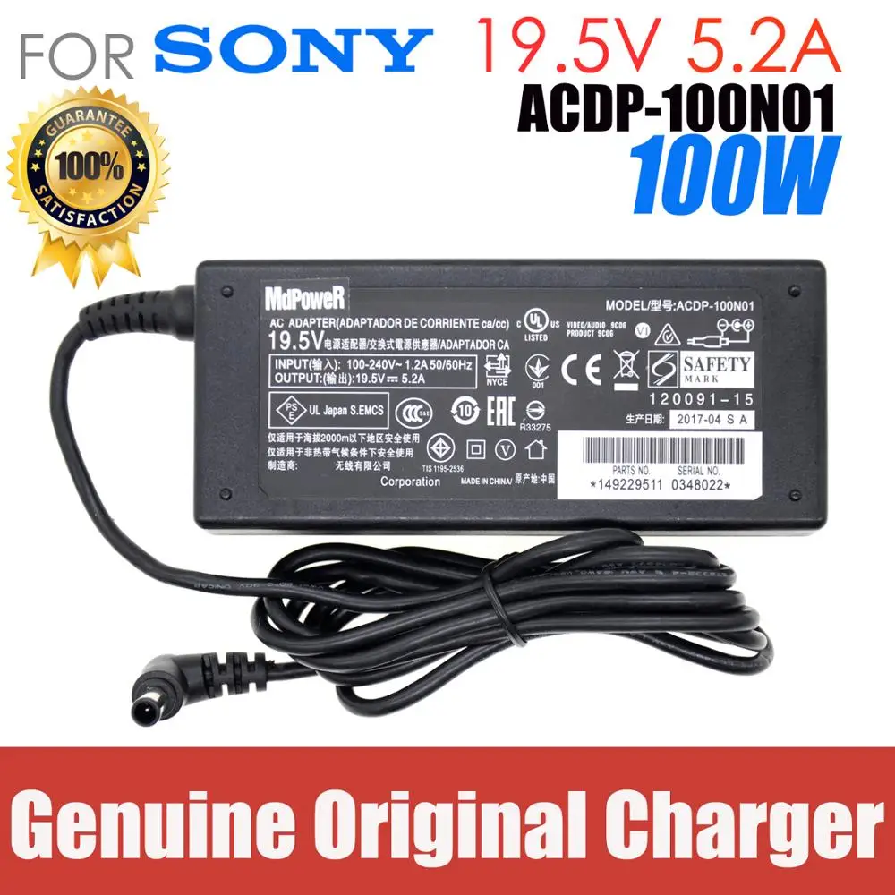 

Genuine ACDP-100D01 19.5V 5.2A 101W TV AC Adapter For Sony KDL-43W800C KDL-42W706B KDL-43W809C KDL-43W755C KDL42W706B KDL43W829B