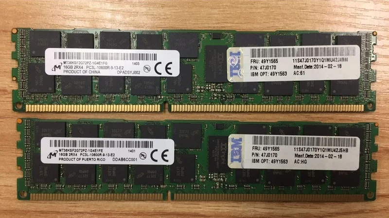 

RAM X3650 M2 X3650 M3 X3755 M3 Server Memory 16G DDR3 1333 REG 1PCS