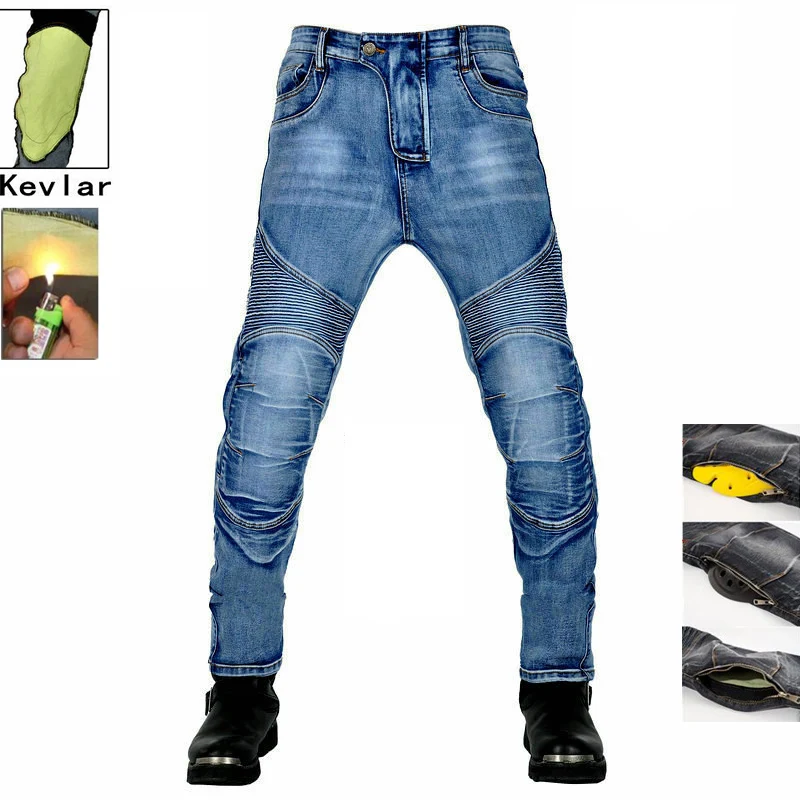 

Мужские мотоциклетные брюки, широкие Арамидные мотоциклетные джинсы, защитное снаряжение для езды на мотоцикле, мотоциклетные брюки из кевлара, мотокросс