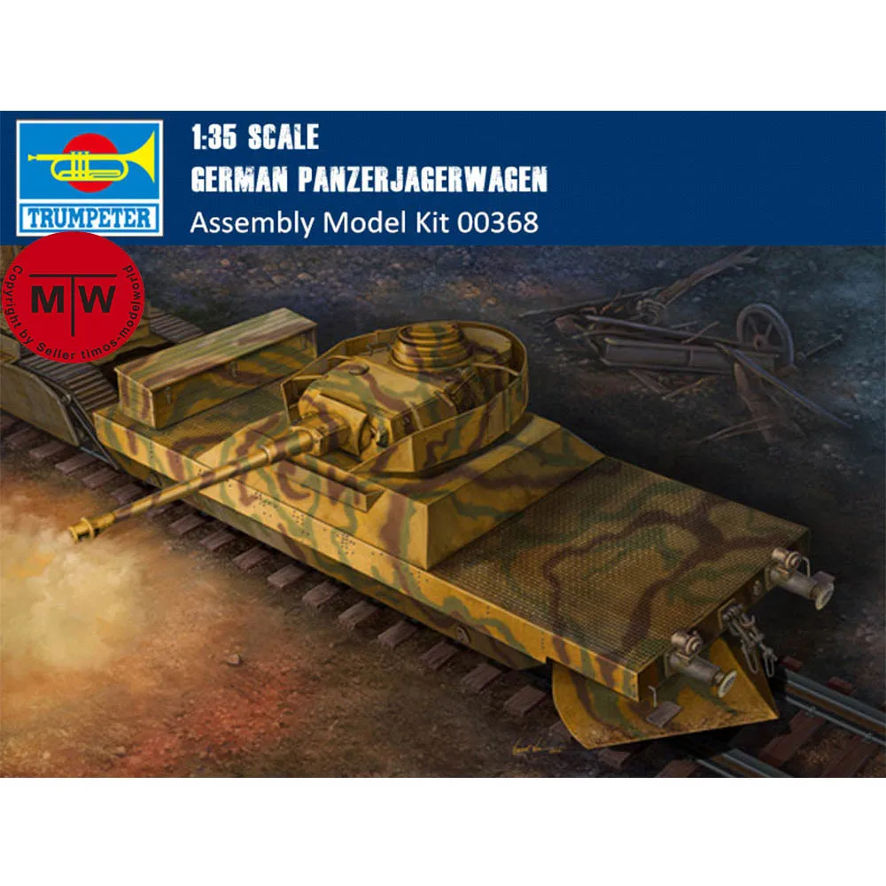 Trumpeter масштаб 00368, масштаб 1/35, немецкий Panzerjagerwagen Vol.1, набор военных пластиковых моделей в сборе
