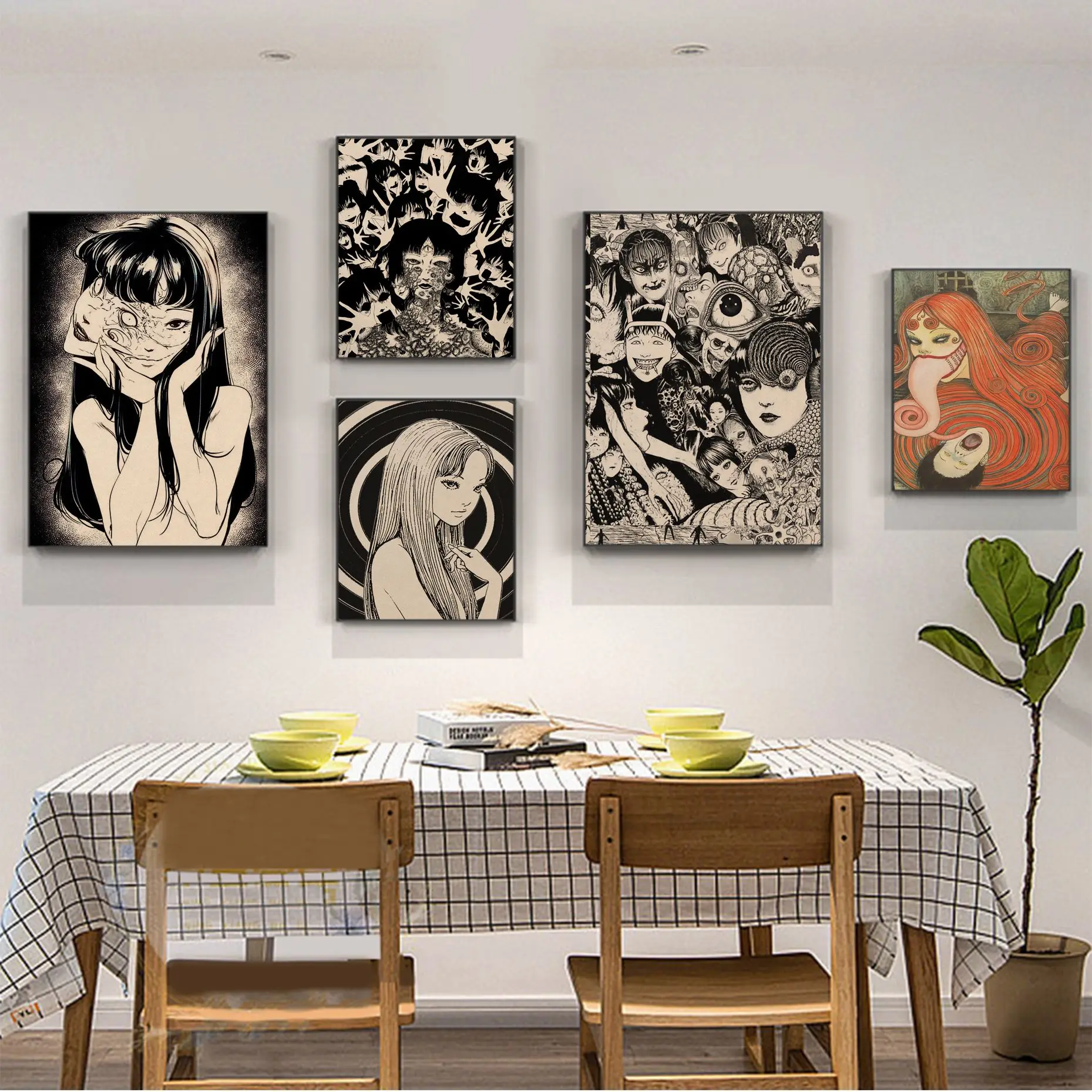 

Horror Junji Ito DIY Poster Kraft Paper Prints And Posters Room Wall Decor