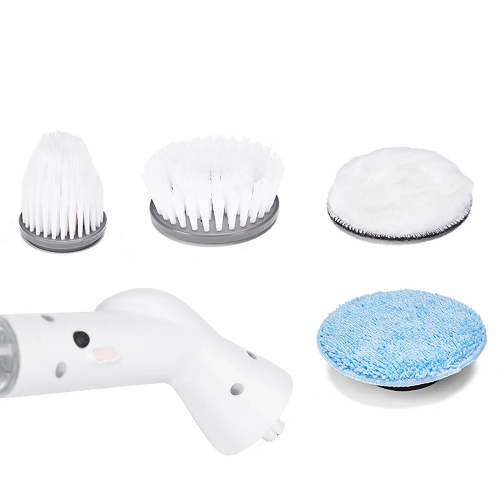 

Portable Cordless Spin Scrubbers with Long Handle Cleaning Brush Suitable for Tiles Cars Toilets