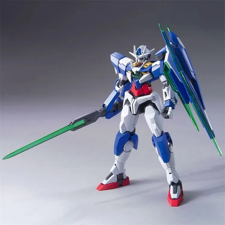 Фото Оригинальная фигурка аниме Bandai Gundam 00 (Double O) 1/144 HG Gundam 00 QAN [T] в сборе, модель, коллекционное украшение, праздничный подарок №2