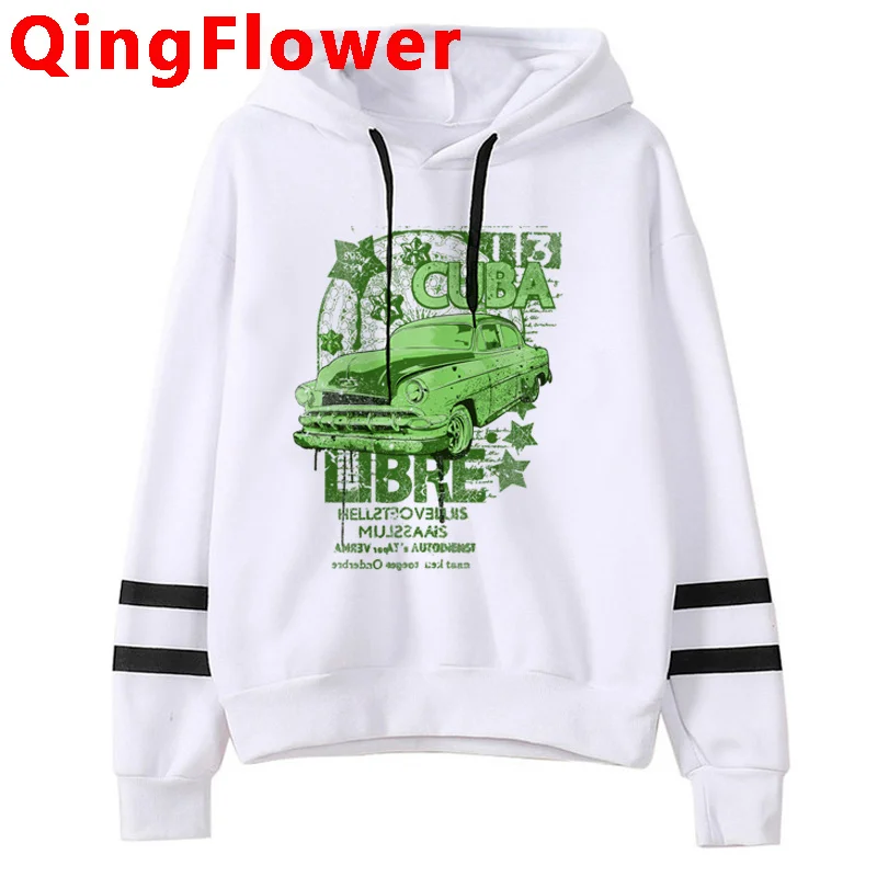 

cuba hoodies men japanese anime long sleeve top Korean style sweater pulls man 90s Hood