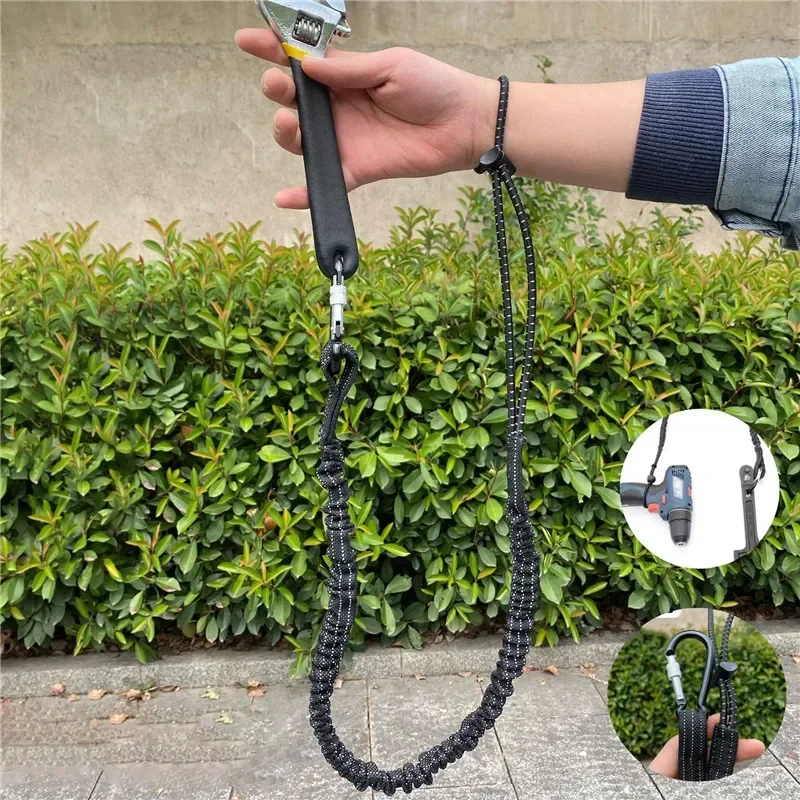 

Tool Lanyard Safety With Safety Rope Accessories Work Tether Working Hook Aerial Carabiner Bungee Climbing Anti-falling Climbing