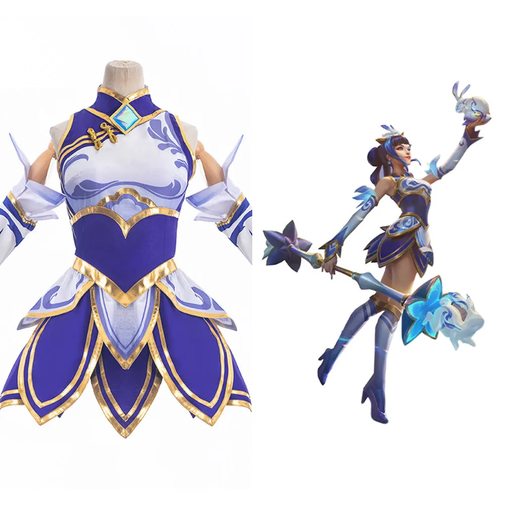 

LoL Luxanna Cosplay Costume Outfits Halloween Carnival Suit