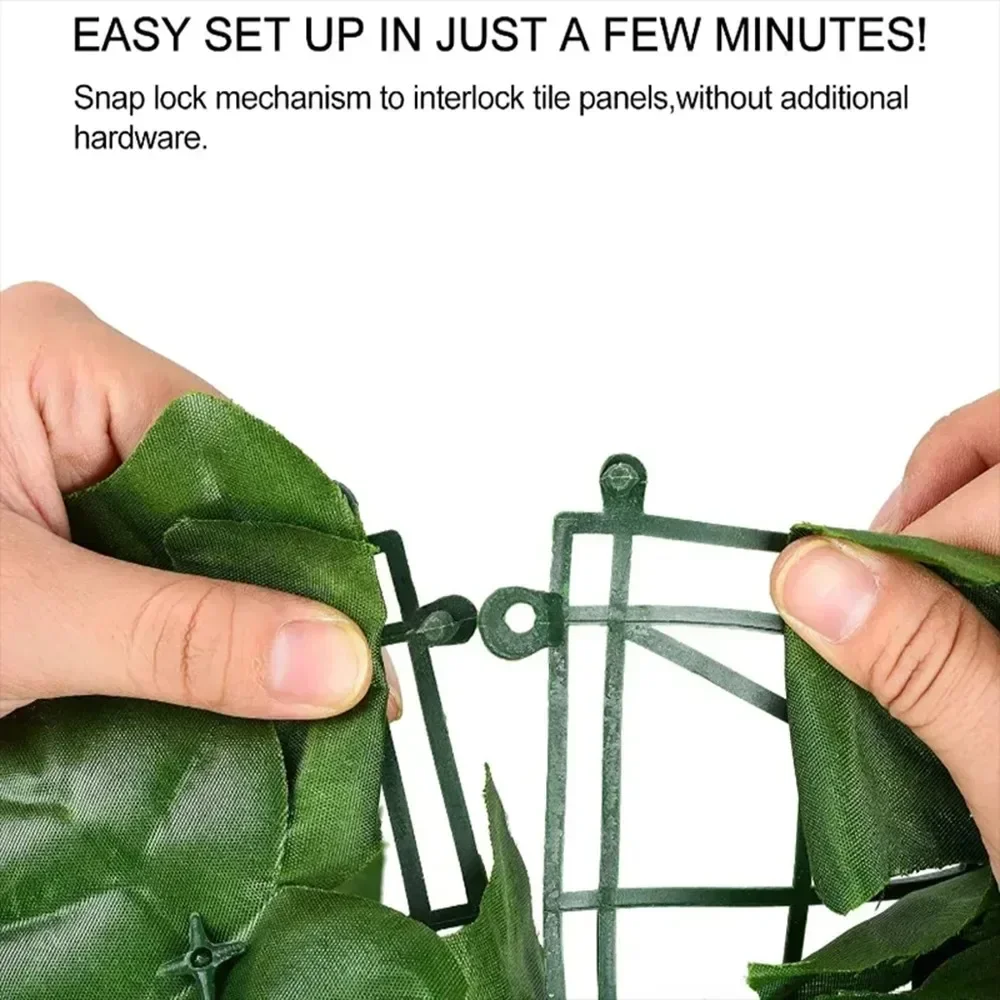 Искусственный Плющ Живая Зеленая Фотопанель Экран Конфиденциальности 1x3 М