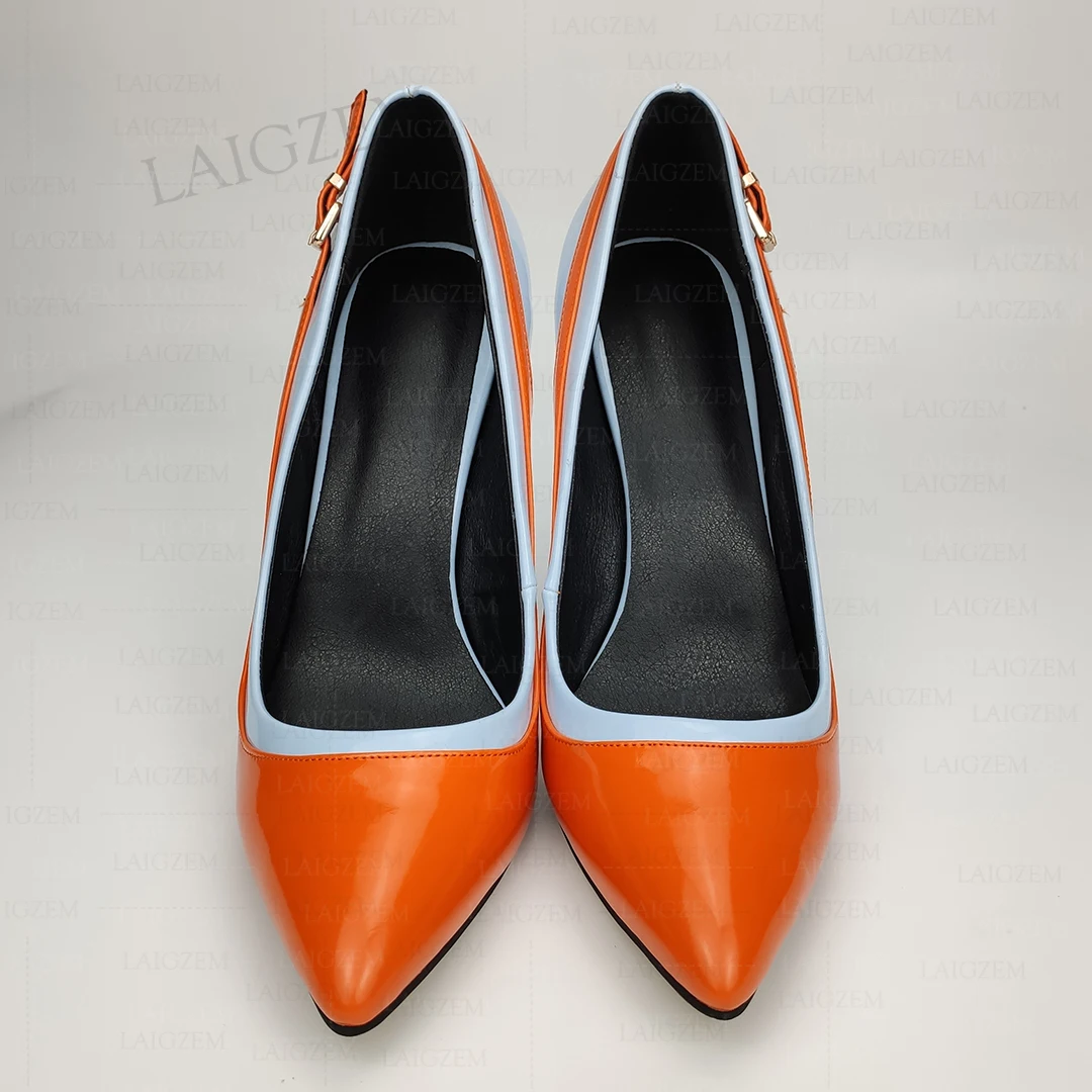 Женские блестящие туфли-лодочки ZHIMA с острым носком лоскутные сандалии на тонком