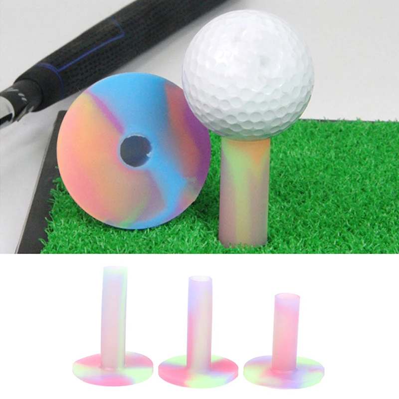

1 шт. 54 мм 65 мм 70 мм цветные резиновые тройники для гольфа, аксессуары для гольфа