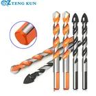 3-12 мм многофункциональное сверло для стекла, металла, плитки, Карбидное сверло, набор сверл для стекла, керамики, бетона, кирпича, дерева, штамповочная пила, сверло