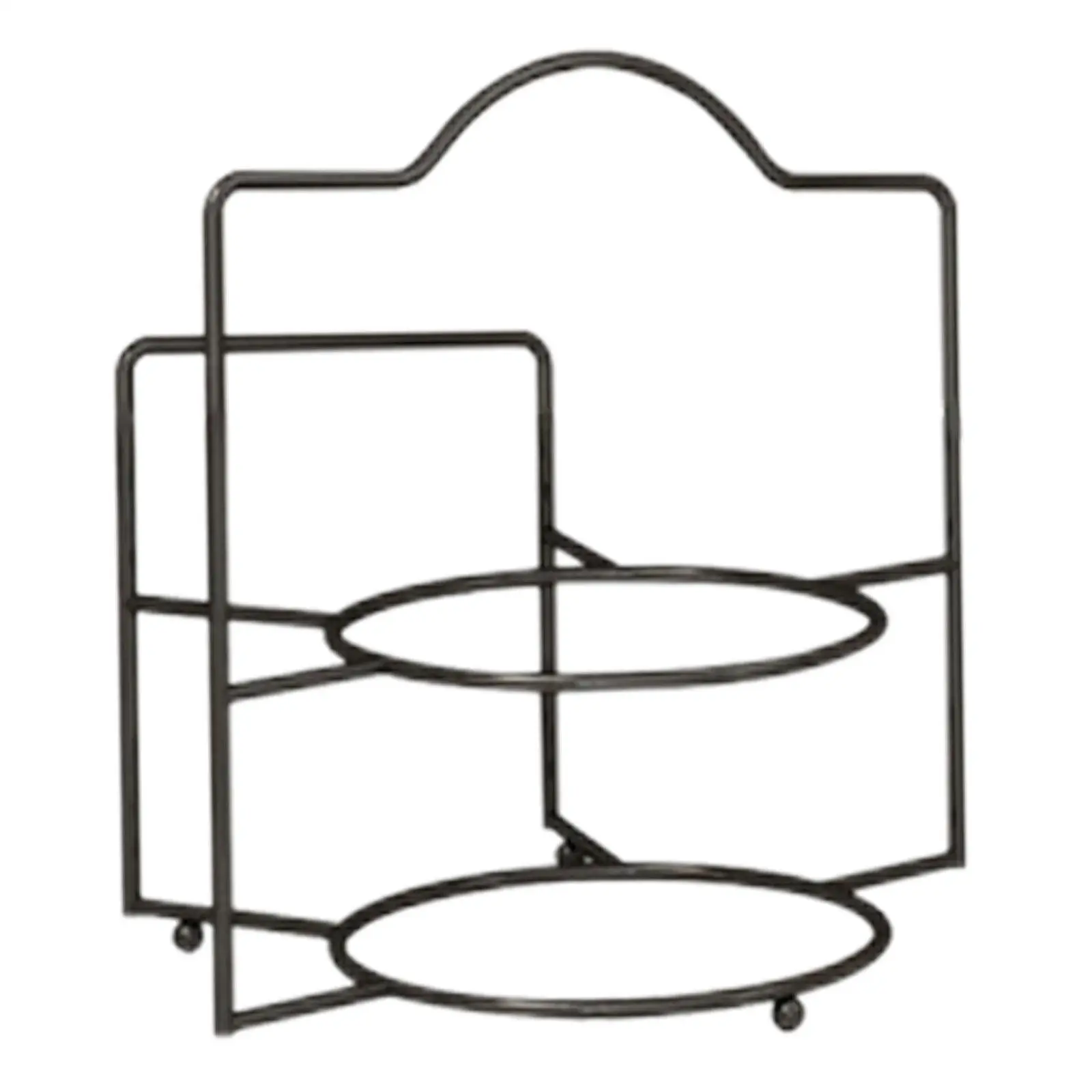 

Kitchen Desktop Wall Mounted Plate Rack, Dishes Wall Shelf, for Food Meat Vegetable