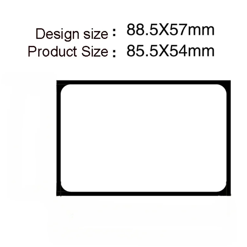 

Персонализированные визитные карточки из ПВХ Gryan 1000 шт.