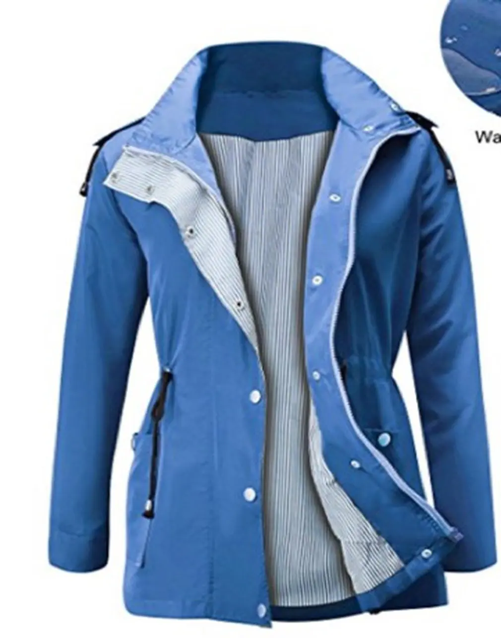 

Женская водонепроницаемая легкая куртка с капюшоном