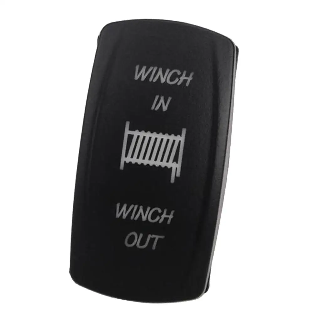 

12V 20A 7pins Orange LED Light Bar-On Push Rocker Switch For