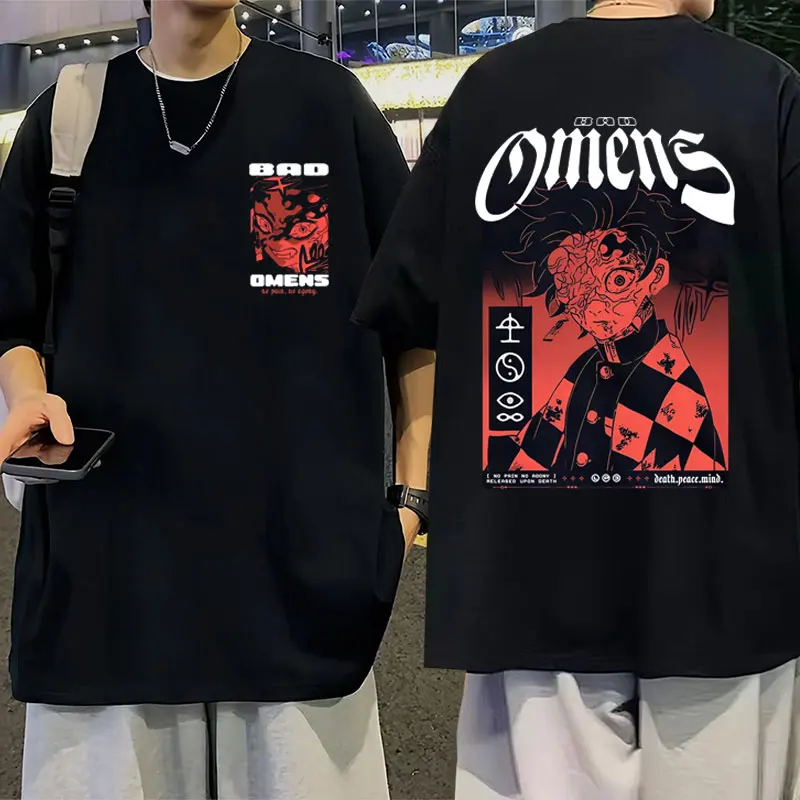 Ограниченная серия футболки с изображением группы Bad Omens Music Tour 2023 бетонная модная