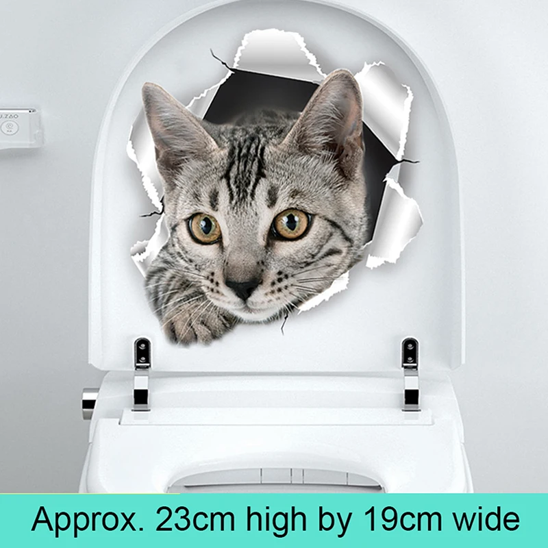 

3D-наклейки котята для туалета