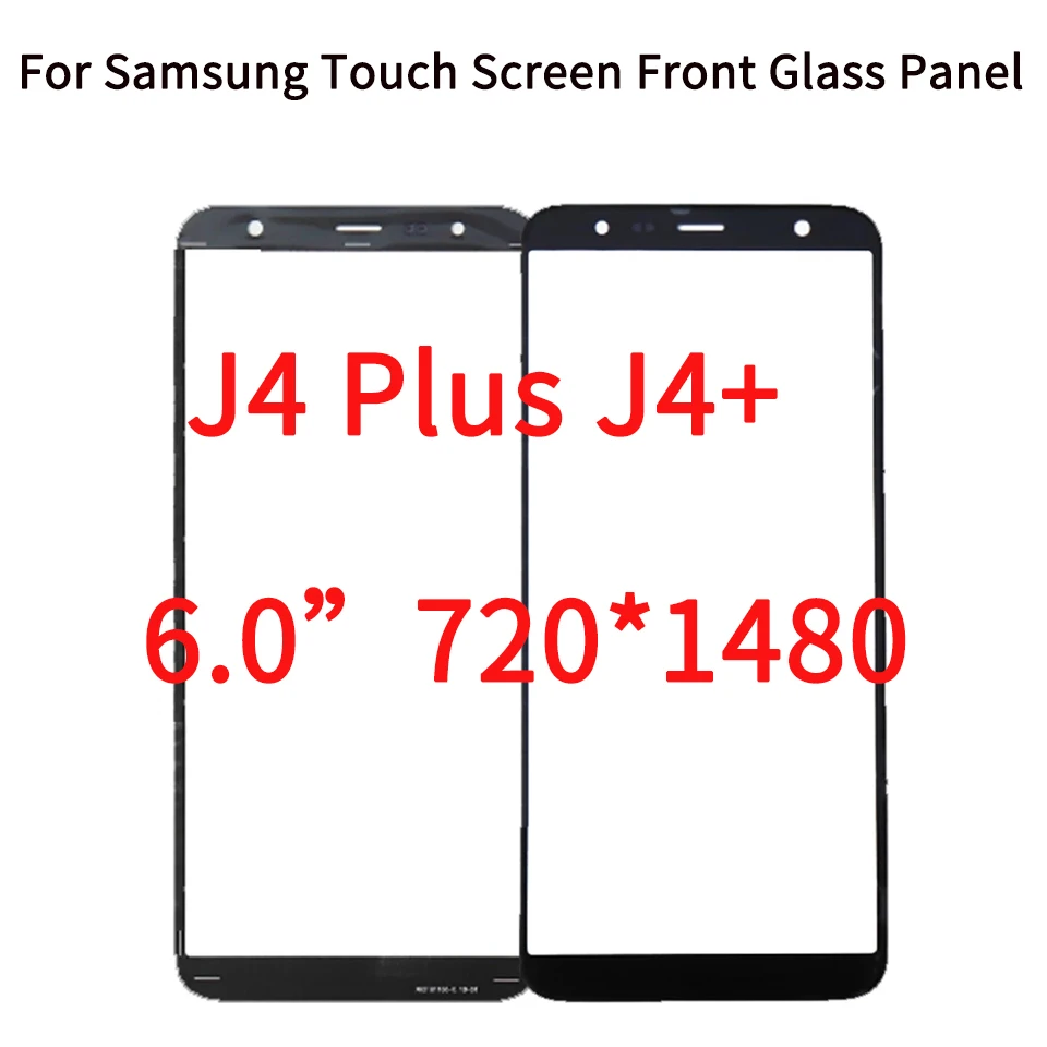 

10Pcs/lot TouchScreen For Samsung Galaxy J4 Plus J4+ J415 SM-J415F/DS Touch Screen Front Outer Glass Lens J415F/DS 2018 With OCA