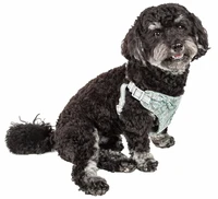 pet life fidomite mesh reversible and breathable adjustable dog harness w designer bowtie