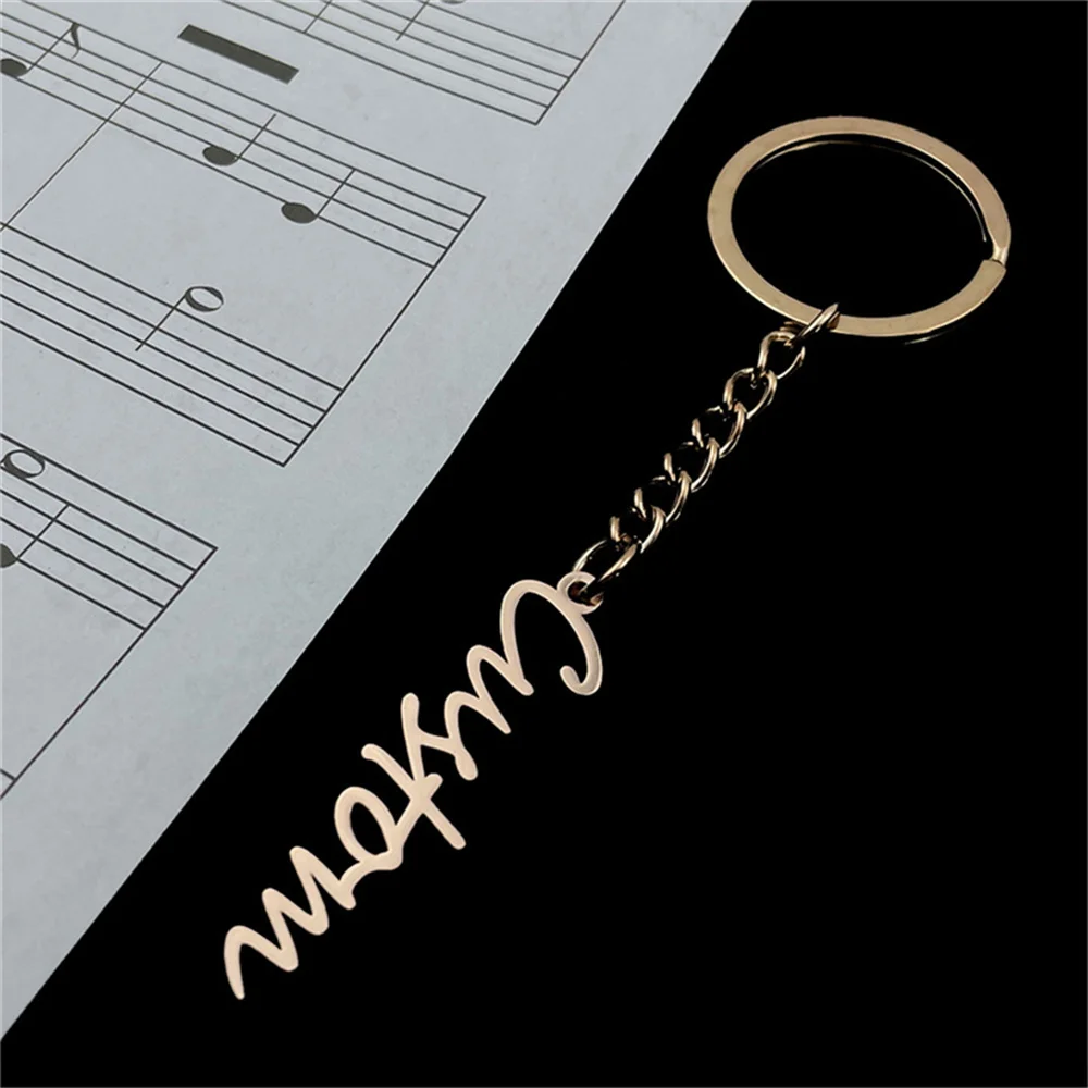 

Именной брелок на заказ для женщин и мужчин, именной брелок из нержавеющей стали с персонализированной гравировкой, именной значок, кольцо ...