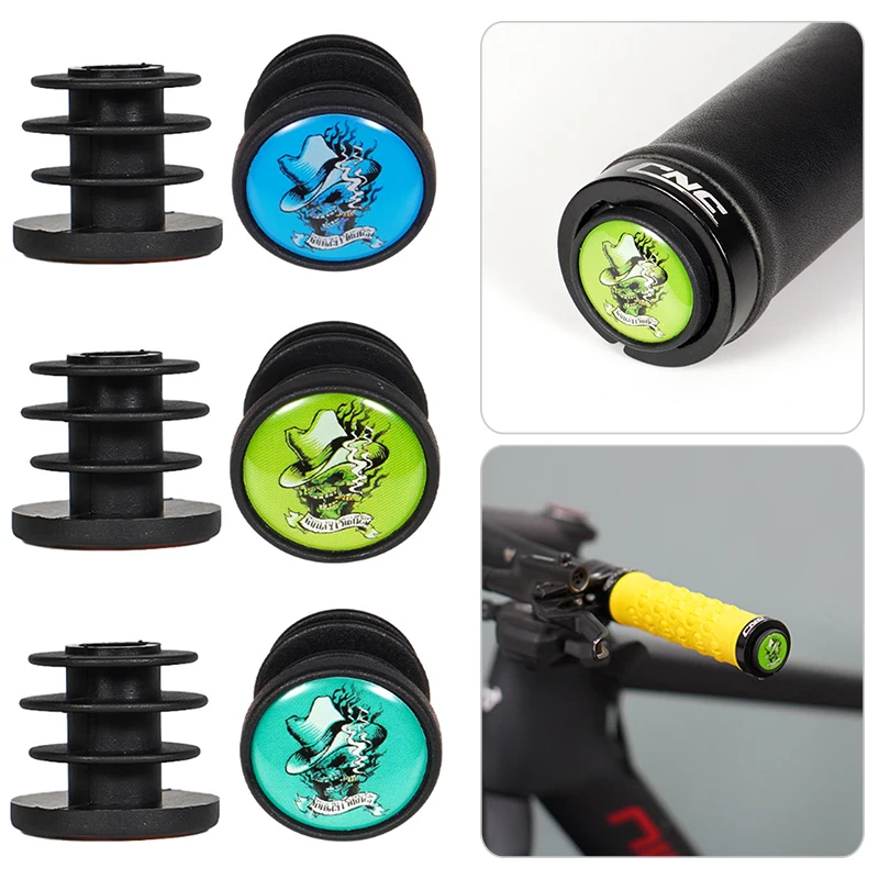 

2pcs Bicycle Grip HandleBar End Plug Mountain Road Folding Bike Handle Bar End Stoppers Caps Plastic Handlebar Grips Plugs Cover