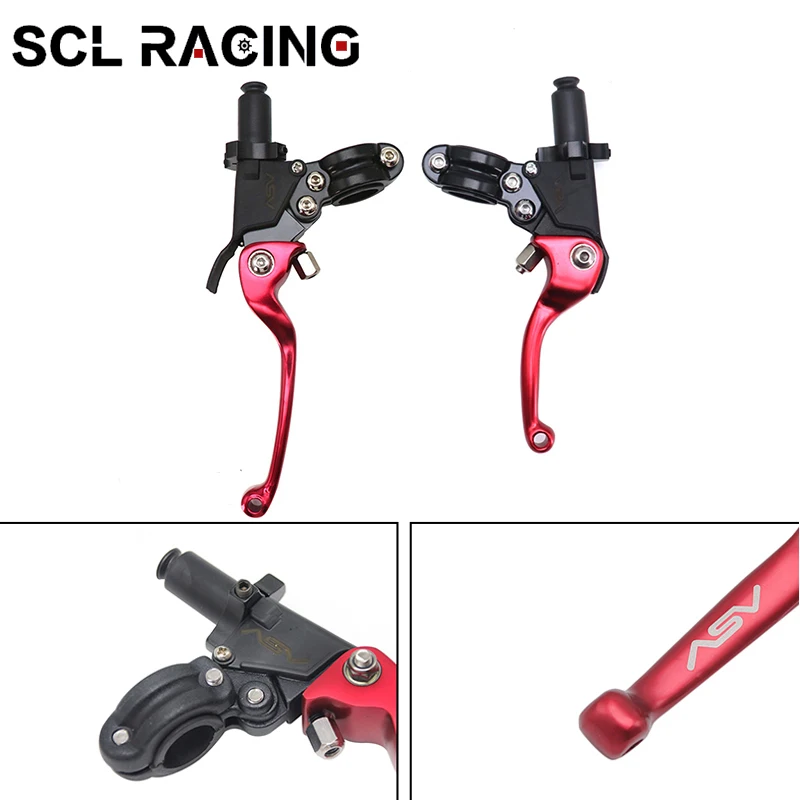 

SCL Racing 100/130mm ASV Modified Handle Assy 7/8" 22mm Brake Clutch Levers Handlebar Levers For Motocross Dirt Pit Bike ATV