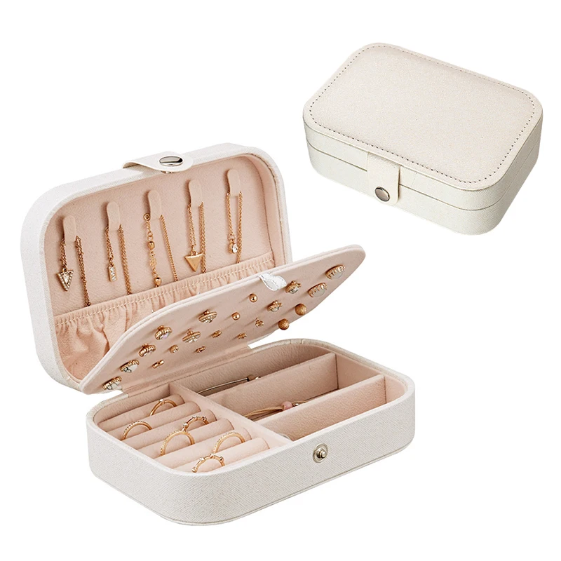 Шкатулка для ювелирных изделий из искусственной кожи органайзер хранения и