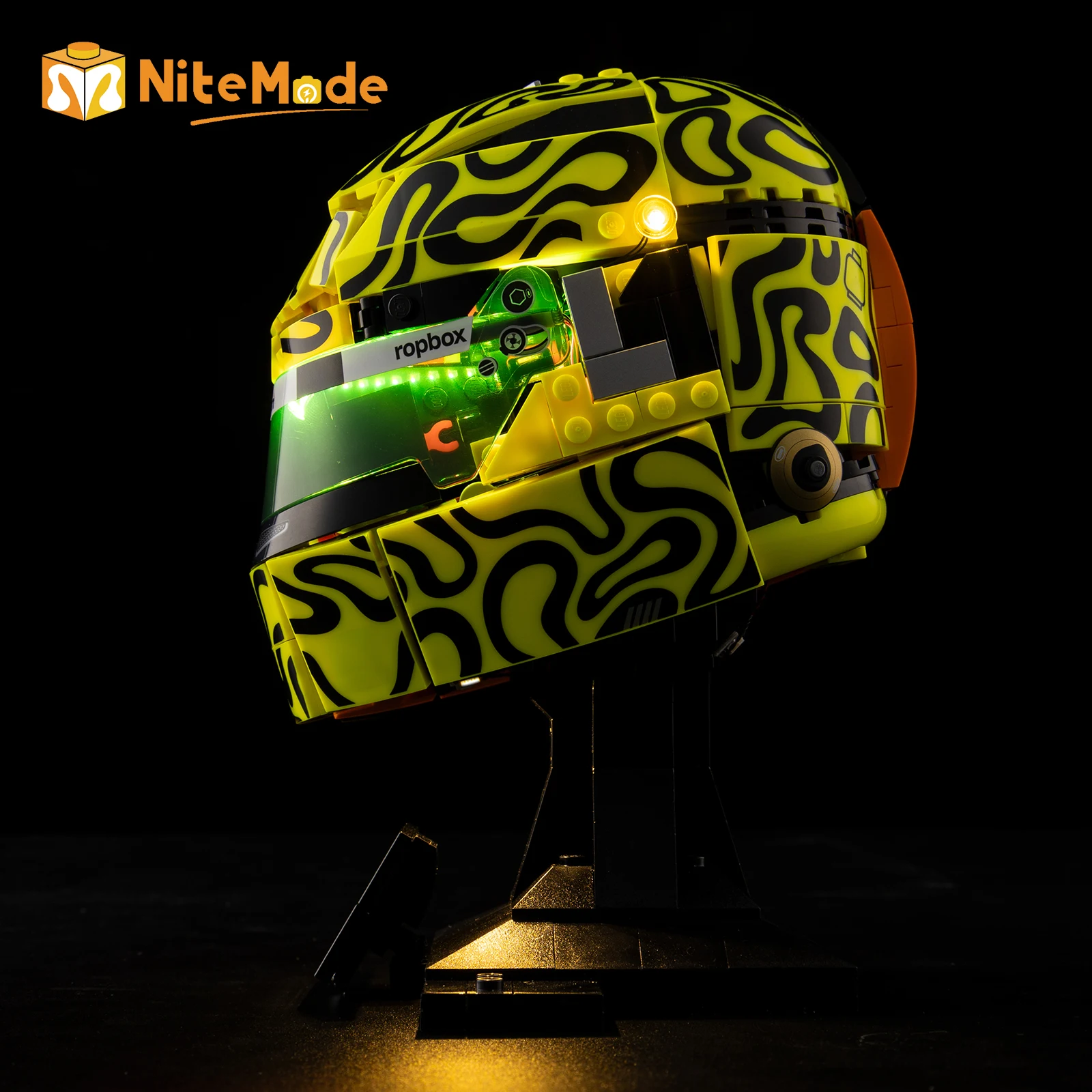 Фото Комплект светодиодной подсветки EASYLITE для конструкторов LEGO McLaren Mastercard F1 Team Lando Norris Helme 43014 43017 43022 43023 №1