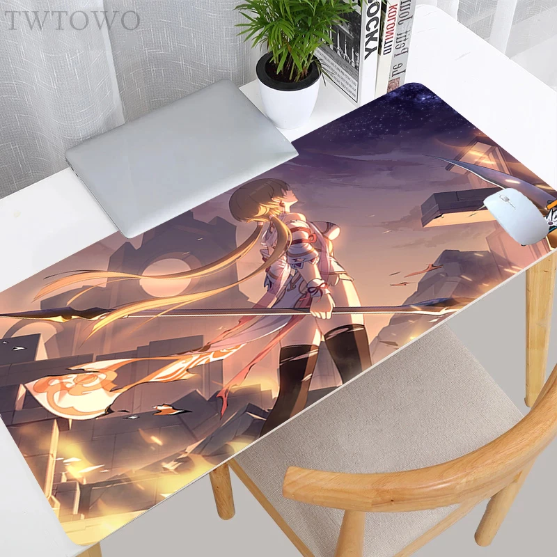 

Mousepad New Computer Home Desk Mats MousePads Honkai Impact 3rd Carpet Natural Rubber Office Soft Anti-slip Table Mat Mice Pad