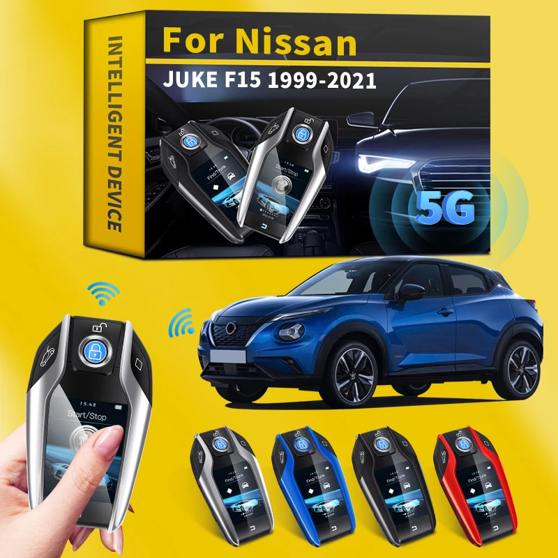 

For Nissan JUKE F15 1999-2021 Modified Smart LCD Key Keyless Entry Remote Car Key with LCD Display Screen Smart Key Accessories