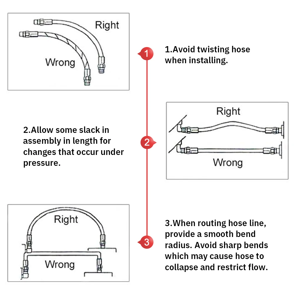 Шланг для воды AN10 10AN AN - 10 (внутренний диаметр 14 2 мм/9/16 дюйма) из нержавеющей стали
